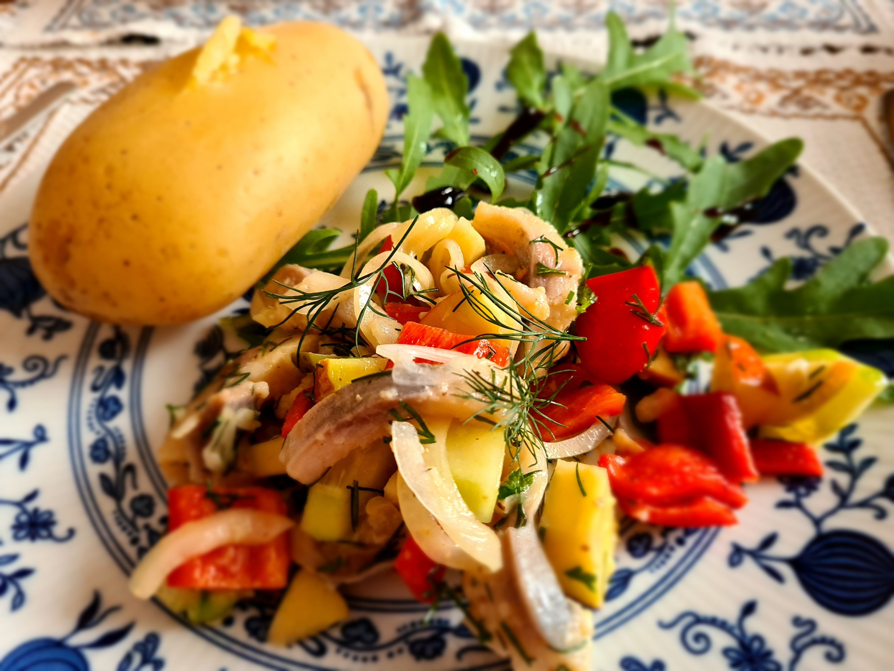 Matjessalat mit Dill- Senfdressing | Carmens Odenwälder Küche